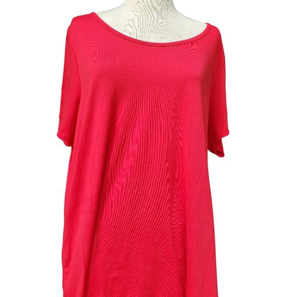 EUC LuLaRoe 3XL solid red top - Picture 1 of 3